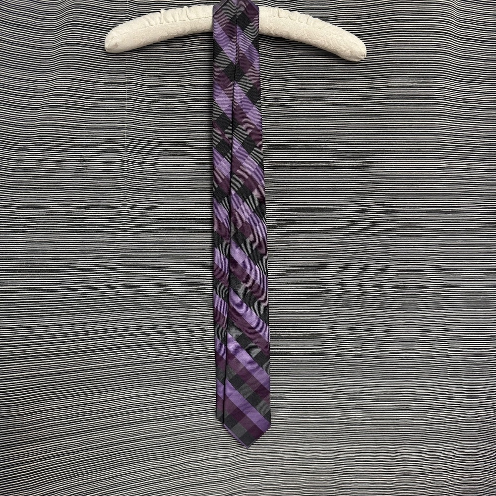 Merona Purple Plaid Tie